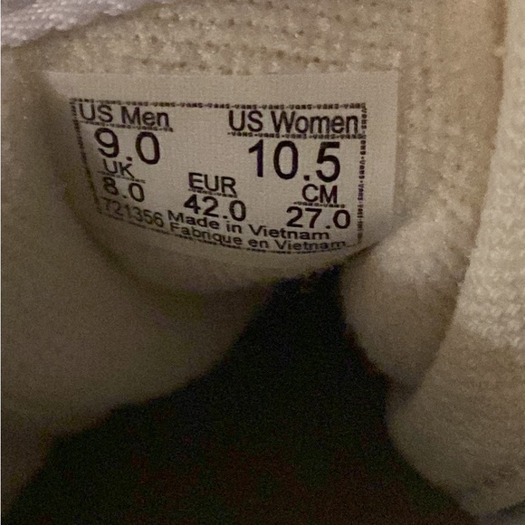 Vans Off The Wall Unisex Mint Green Hi Top Size W-10.5. M-9 - Picture 6 of 6